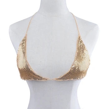 Novi stil modni nakit pribor zlatna boja punk lanac za tijelo za žene seksualno izjava lanac za tijelo BN-8