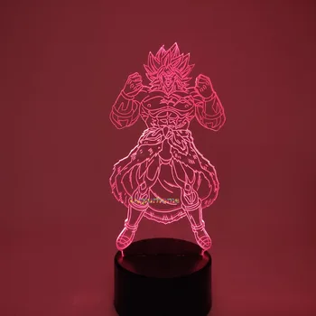 Anime Lik Dragon Ball Z son Goku LED žarulja Figurica Broly-a Vegeta Гогета Шенрон DBZ Фигма Super Сайян Фигуральные Igračke Brinquedos