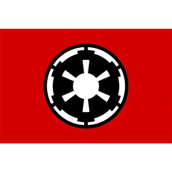 Zastava Galaktičkog Carstva Джемони 90x150 cm Crvena