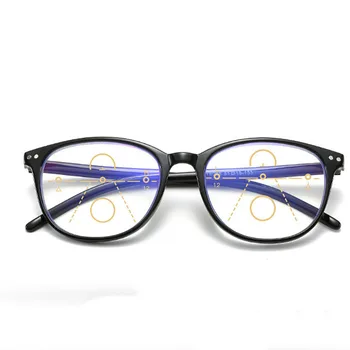 +1,0 do+4,0 Klasične Naočale za dalekovidnost u veliki okvir sa anti-plavom svjetlošću Progresivne Мультифокальные naočale za čitanje Za žene i muškarce