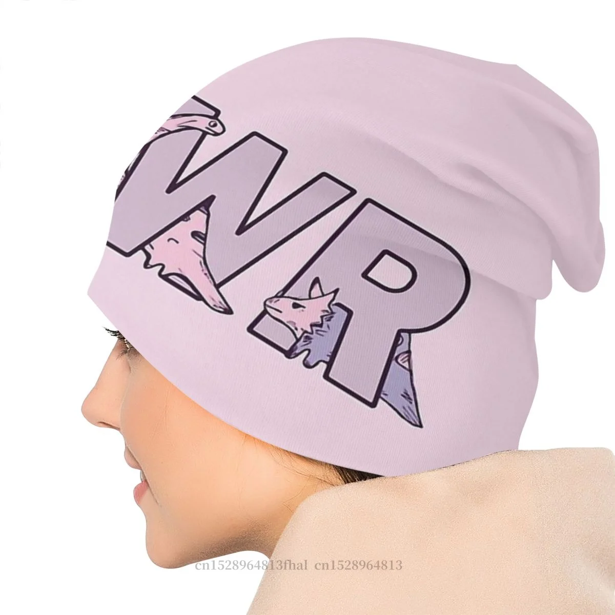 Kape-haubi Kamuflaža Kamuflaža Vojska muška ženska вязаная kapa Rawr Pink zima topla kapa Dizajn Lubanje Kape Kape Slika  3