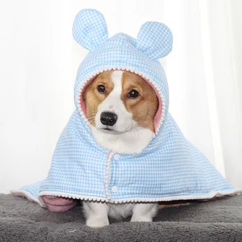 Nova jesensko-zimska topla slatka пижама za kućne ljubimce pse Debeli фланелевая slatka pokrivač pamučnim накидка Kaput za mačke, pse, pse, mačke, pse, deka