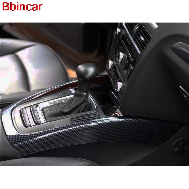 Bbincar ABS Plastike Karbonskih Vlakana Za Audi Q5 2013-2016 Prednji Poklopac Mjenjača Rama 4 Ručke vrata Uređenje Unutarnjih Dijelova Slika  5