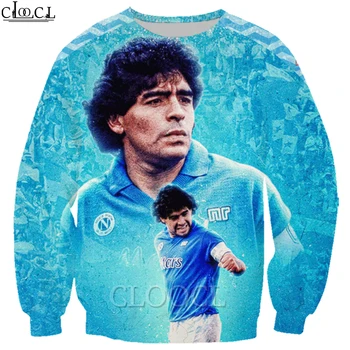 CLOOCL Nogometne lopte Kralj Diego Armando Maradona 3D Majica sa po cijeloj površini Strma Ulica Odjeća Sportska Odijelo Vrhovima Izravna dostava