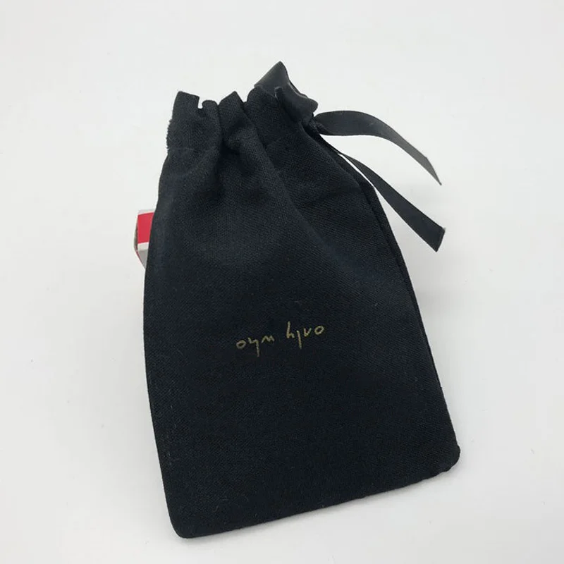 Crnci, pamuk, poklon vrećice vrećice za nakit 5х7 cm 7х9 cm 11х14 cm 15х20 cm, pakiranje od 50 vrećice za pakiranje kozmetike Slika  2