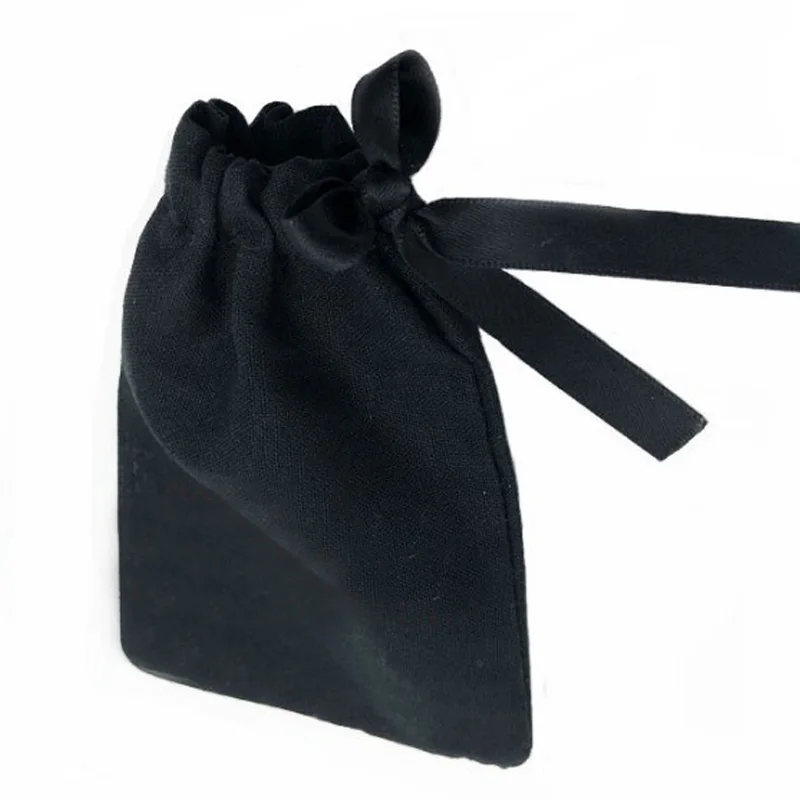 Crnci, pamuk, poklon vrećice vrećice za nakit 5х7 cm 7х9 cm 11х14 cm 15х20 cm, pakiranje od 50 vrećice za pakiranje kozmetike Slika  3