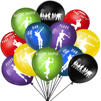 12 kom./compl. Skup lateks balona Fortnite Skup igre balona za stranke Kombinacija dječjih igračaka na dan rođenja Ukras za stranke