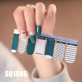 Veleprodaja Monotono naljepnica za nokte Samoljepljive Etikete DIY Naljepnice Mat Piling za manikuru Naljepnice za nokte Folije Ukras za nokte