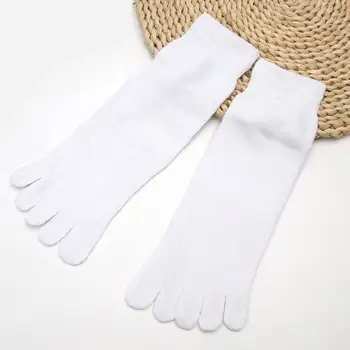 5 Para za Proljeće, Jesen Muške Svakodnevne Modne Sportske čarape za trčanje s pet prstiju Čvrste elastične kratke čarape i visoke Kvalitete