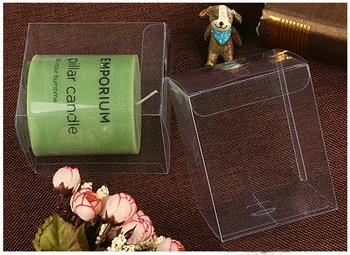 200 kom. 3x3x9 Poklon Kutija Za nakit Prozirna Kutija Plastična Kutija Prozirna Kutija Za Skladištenje Pakiranje Od Pvc Prikaz PVC Kutija Za Cp/Božić