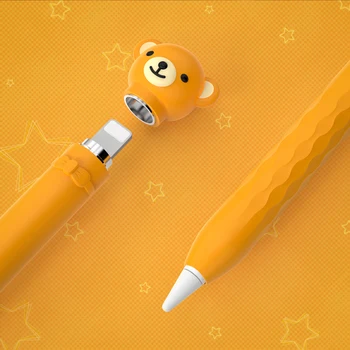 Crtani Omot za olovke sa životinjama Šarene Blagi šok-dokaz Zaštitna Torbica za Rukav Silikon Kompatibilan kutija za olovke Olovka za Apple 1
