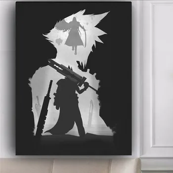 Plakat Final Fantasy Poster crtani igra umjetničko djelo, Slike na platnu Dekoracija Zidnih umjetnosti Bar Home dekor Plakat Куадроса