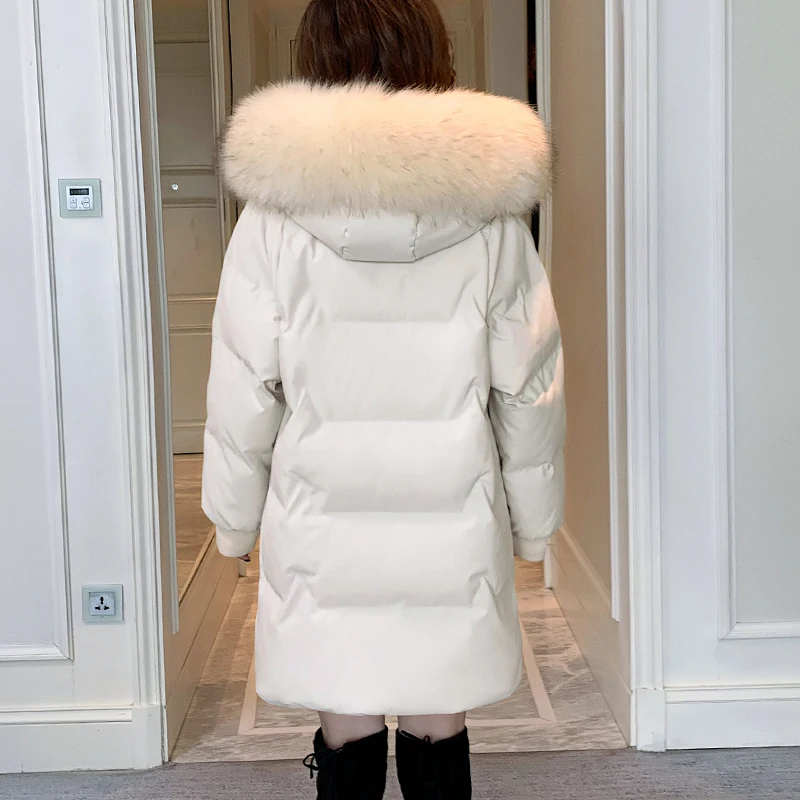 Dolje хлопковая parka u korejskom stilu, donje zimski kaput 2021 godine, Nova moda, Dugu Svakodnevni gusta topla ženska zimska jakna sa kapuljačom Slika  1