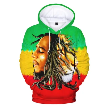 Bob Marley 3D Приталенные hoodies Veste za muškarce i žene Reggae Veste s po cijeloj površini Pulover Unisex Harajuku Hoodies velike veličine