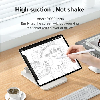 Stalak za tablet LLANO Držač za iPad tableta Magnetski tableta 12-15 cm Podesiva za mobilni telefon Podrška Xiaomi/Huawei