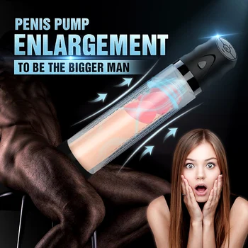 Električna Pumpa za penis Seks-igračke za muškarce Muški Masturbator Pojačalo penis Produživač Vakuum pumpa za penis Maser za člana Prsten