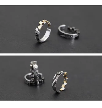 Prsten za muške i ženske Modne Kreativni Dizajn Asimetrični Dizajn Otvaranje Podesiv Prsten Par Prsten Casual Punk Nakit poklon
