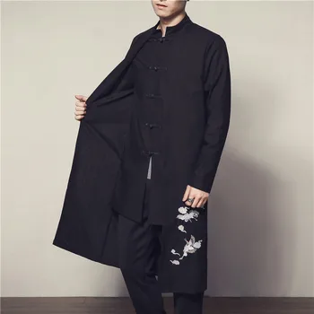 Zima Jesen Kineski stil Muška Duga jakna i dugi kaput Modne tanke muški kaput Popularni Vruće ponude Vrhovima za zgodnih dečki jakne