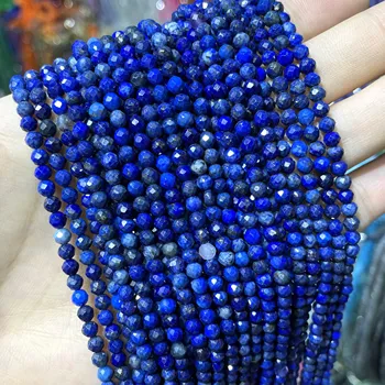 2 3 4 mm Prirodni Izbrušena lapis Lazuli Dragulj Slobodan Razuporne Kamene Perle Za izradu nakita DIY Narukvica i Ogrlica Naušnice Pribor