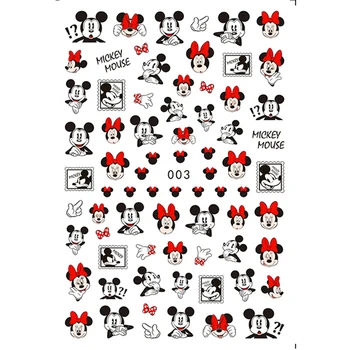 10 kom. Stil Disney Naljepnica za nokte Donald Duck Mickey Minnie Dizajn Ukrasnih Naljepnica Crtani Životinja Klizač za nokte Topla rasprodaja