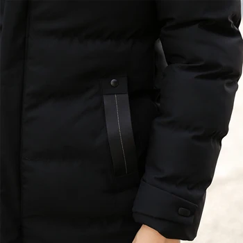 Muška jakna Casual Moda moda jakna srednje dužine Toplo i ветрозащитная visokokvalitetna мотоциклетная jakna s kapuljačom na pamuk obloge
