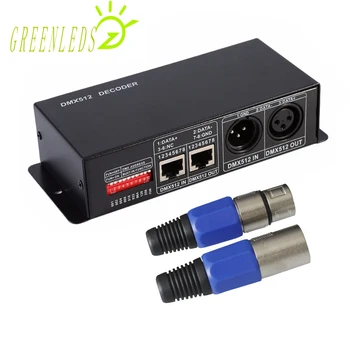 Led Kontroler RGBW 4A DMX512 Dekoder S Digitalnim Zaslonom 4 Kanala JM-DMX512-4CH S Garancijom Visoke Kvalitete 3 Godine