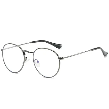 JASPEER Klasična Okvira za naočale s Anti-plavim svjetlom Marke, dizajner Okrugli računala Naočale u metalnu Optički ivicom Trendy sunčane naočale