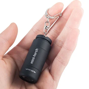 Prijenosni Mini Privezak Džepnu Svjetiljku USB Punjiva LED Svjetiljka Vodootporni Vanjski Privjesak Baklja Lampe Mini-baklja