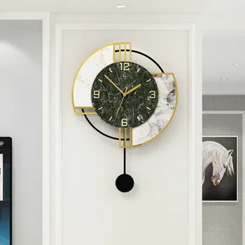 Skandinavski Luksuz Zidni sat Kreativna Umjetnost Nečujne Veliki Digitalni Klatno Moderne zidne satove Relogio De Parede Sat home dekor DB60WC