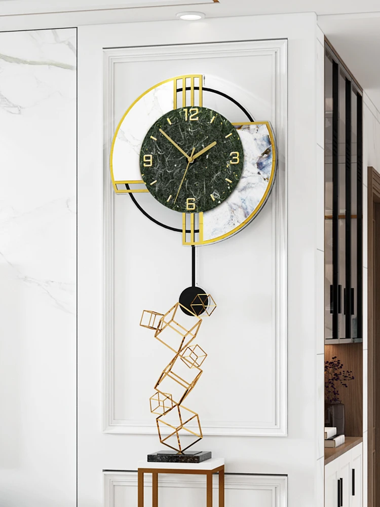 Skandinavski Luksuz Zidni sat Kreativna Umjetnost Nečujne Veliki Digitalni Klatno Moderne zidne satove Relogio De Parede Sat home dekor DB60WC Slika  5