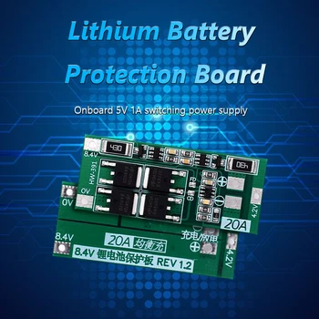Modul akumulatora za bušilice HW-391 2S 20A 7,4 8,4 U Naknada za zaštitu litij baterija 18650 Modul naknade BMS