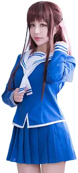 2021 Anime Košara s voćem Toru Honda Cosplay Kostim za djevojčice Uniforma JK Djevojka uniformi Ženski kostim mornar Gornja suknja perika