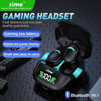 Zime G7S Bluetooth Slušalice su Bežične 5.1 TWS Niske Latencije Gaming Slušalice Stereo Nisku Razinu Buke s Mikrofonom Vodootporan