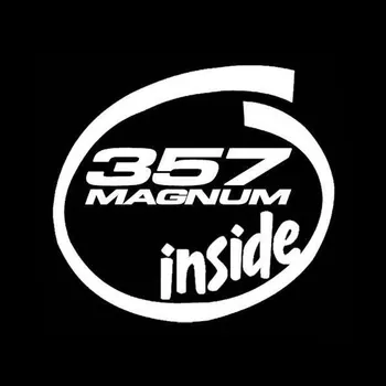 Automobilska oznaka 357 MAGNUM Unutar Podsjetnik Rep Automobila Vinil Naljepnice za prihvat hidroizolacijskih Prozor Anti-UV Auto Oprema PVC 12 cm X 13 cm