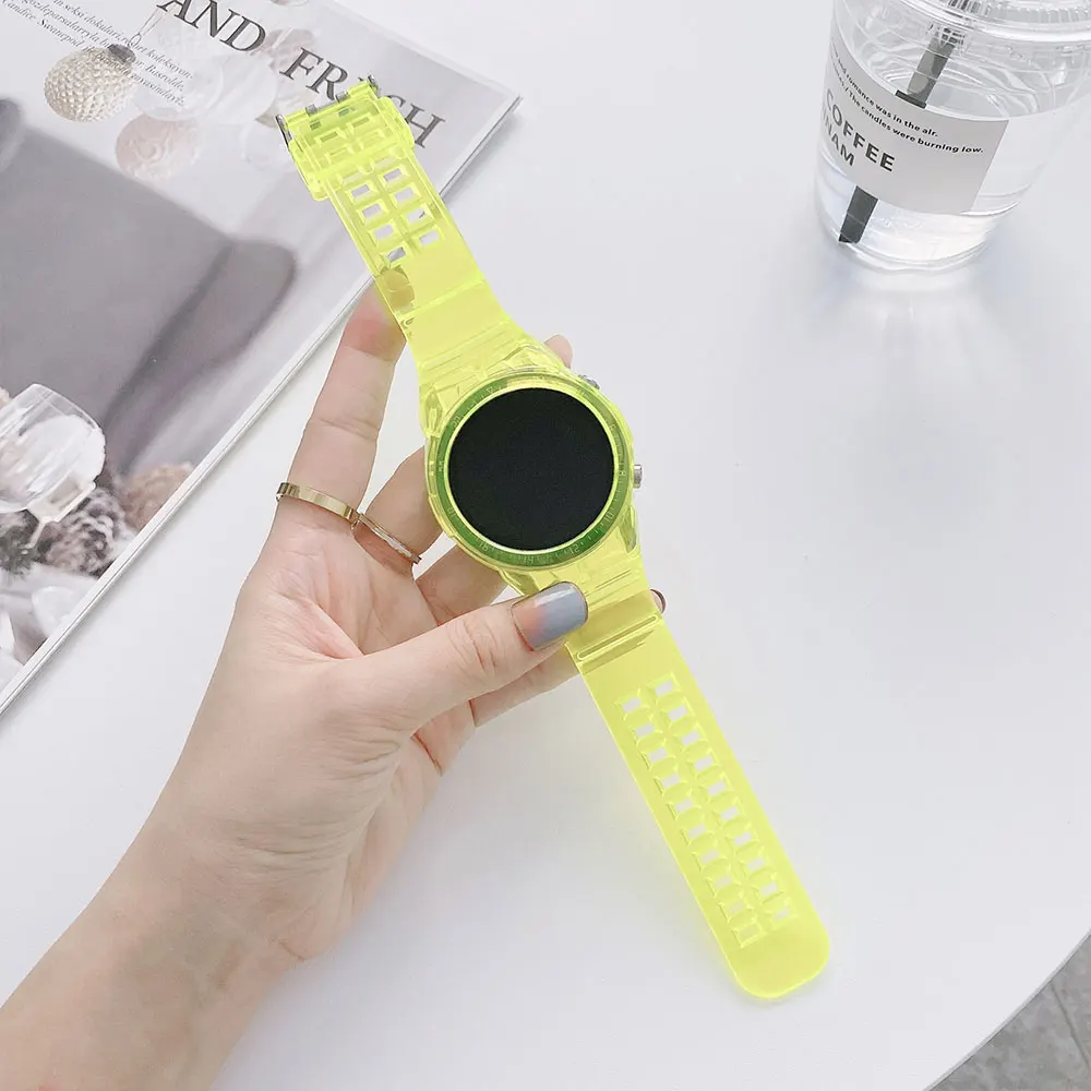Silikon Remen za Huawei Watch GT 2 46 mm Remen Smart-Remen za sat GT2 Transparentno Narukvica Sportski Sat remen Waterpoor Slika  4