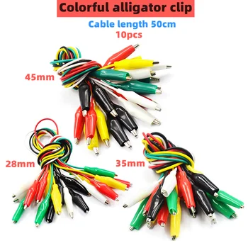 10шт boji struka žice spona-krokodil e-DIY ljuska električni spona dvoglavim test spona napajanje test kabel