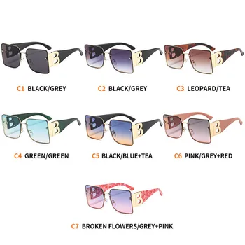 Vintage Naočale Marke 2021 Luksuzni Kvadrat Za Muškarce i žene B Ukrasni Dizajn Vožnje Moderan Luksuzni Ribolov Naočale UV400 na Veliko