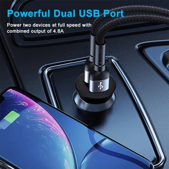 2.4 A Dvostruki Auto Punjač USB Punjač Rafting Auto Mini-Utičnicu Upaljača za Brzi USB Punjač ac Adapter za Napajanje Auto Oprema