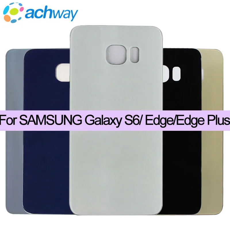 Stakleni Poklopac za SAMSUNG Galaxy S6 Stražnje Staklo G920 Poklopac pretinca za baterije G925 G928 Telo S6 Edge S6+ S6Edge Plus Poklopac pretinca za baterije Slika  0