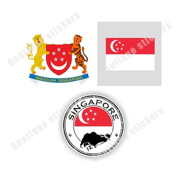 Zastava Singapura Nacionalni Amblem Zračnih Snaga Logo Naljepnica Visokokvalitetna Vinil naljepnica Motocikl Naljepnica za auto Laptop Naljepnica na zidu RV
