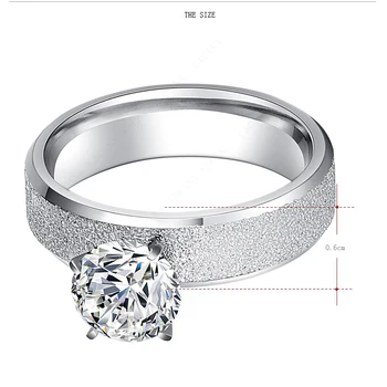 Prstenovi od Nehrđajućeg Čelika DOTIFI 316L Za žene Klasične i Jednostavne mat Angažman Vjenčano Prstenje Nakit