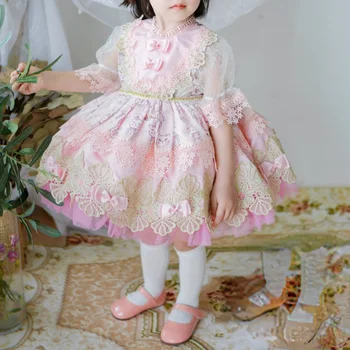 Individualni ljetna haljina princeze za djevojčice, haljina je mačka Лолиты, čipkan haljinu za rođendan, španjolski dječja odjeća