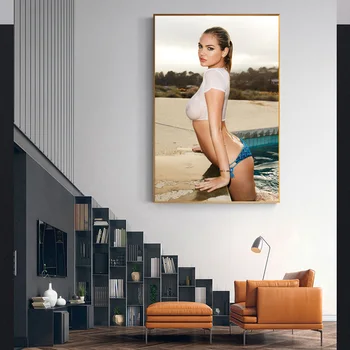 Model Kate Upton Seksi Sjajna Vruća Djevojka Plakat Platno Zidno Slikarstvo i Grafika za uređenje Dnevnog boravka