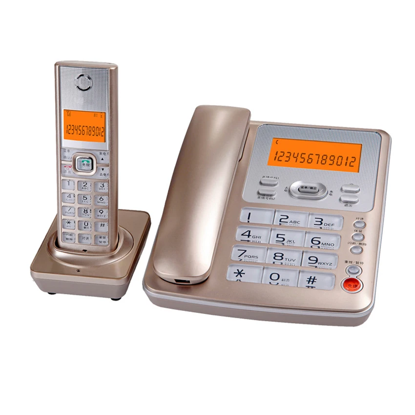 Proširiva Wired/Wireless Telefonski sustav sa Sekretaricom-Id pozivatelja, Bazna stanica i Bežični 1 Telefonska slušalica Fiksni telefon Slika  2