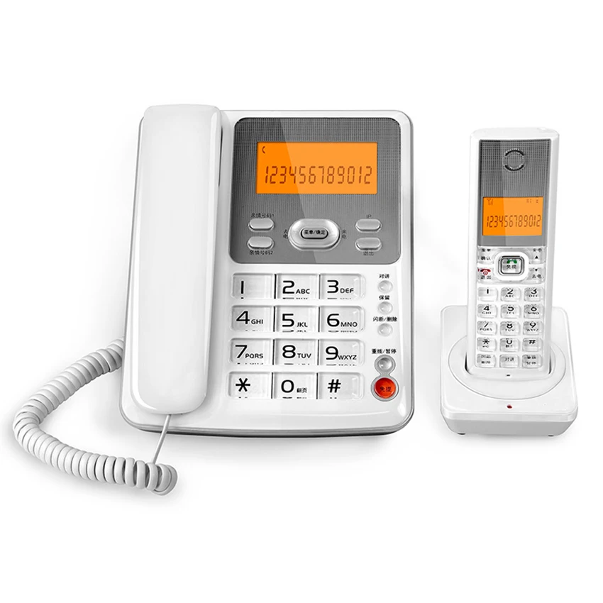 Proširiva Wired/Wireless Telefonski sustav sa Sekretaricom-Id pozivatelja, Bazna stanica i Bežični 1 Telefonska slušalica Fiksni telefon Slika  4