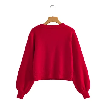 Žene 2021 moda za besplatno mekan na dodir pletene kardigan džemper vintage dugi rukav na zakopčane ženska gornja odjeća šik vrhovima