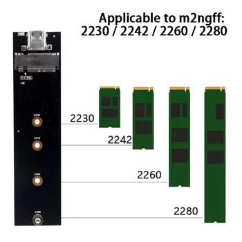 M2 SSD Torbica M. 2 NVME PCIe NA USB3.1 GEN2 M Ključ, Adapter Za Kućišta Statičkog Diska Za 2280 Type-C SSD Torbica Kutija Kutija za hard Disk