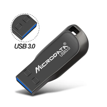 Srebrna/Crna Metalik USB Bljesak voziti i Usb 3.0 Flash drive 64 GB, 128 GB i high-Speed Flash memorija od 32 GB, 16 GB mini-USB-drive Privjesak za ključeve