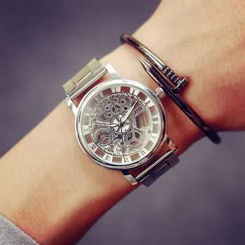 Novi proizvod luksuzne muške poslovne zlatni sat od nehrđajućeg čelika Sportski muški sat Reloj hombre Kvarcni sat Svakodnevno za muškarce