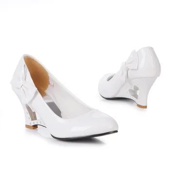 MoonMeek Plus size 34-43 novi čudan stil cipele-brod na танкетке ženske cipele čvrste cipele na visoke potpetice ženske cipele večernje cipele za vjenčanje
